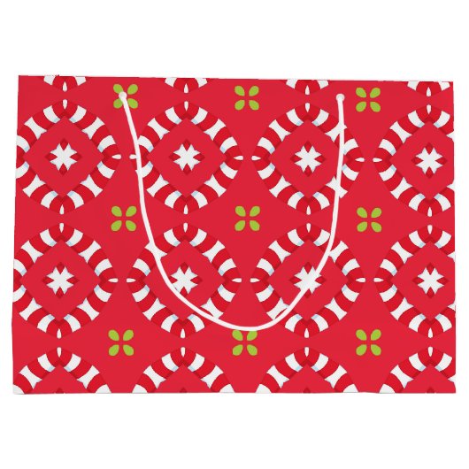 Kerstvakantie Charm Pattern 04 - Groot Cadeauzakje (Achterkant)