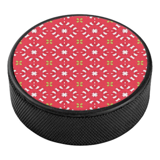 Kerstvakantie Charm Pattern 04 - Hockey Puck (3/4)
