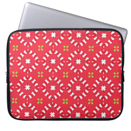 Kerstvakantie Charm Pattern 04 - Laptop Sleeve