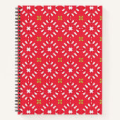 Kerstvakantie Charm Pattern 04 - Notitieboek (Voorkant)