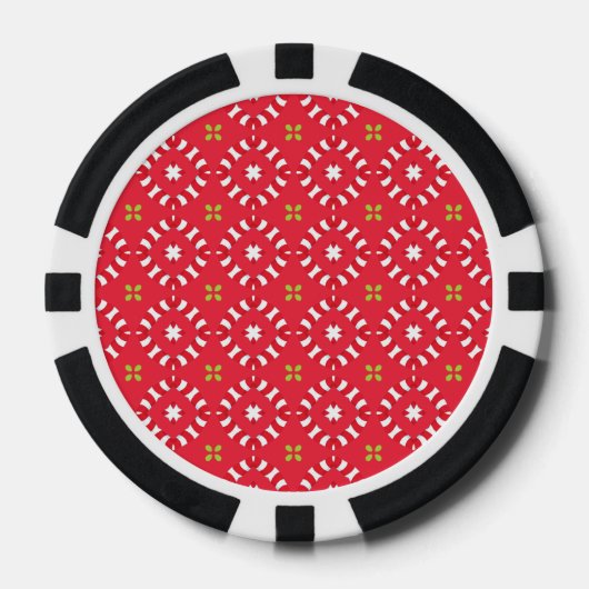 Kerstvakantie Charm Pattern 04 - Poker Chips (Voorkant)