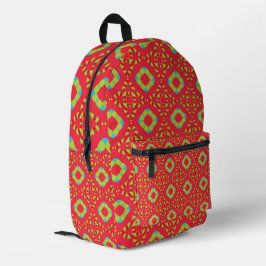 Kerstvakantie Charme Patroon 01 - Bedrukte Rugzak