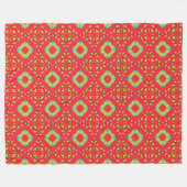 Kerstvakantie Charme Patroon 01 - Fleece Deken (Voorkant (Horizontaal))