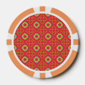 Kerstvakantie Charme Patroon 01 -  Poker Chips (Voorkant)