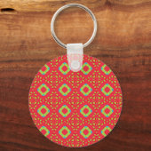 Kerstvakantie Charme Patroon 01 - Sleutelhanger (Voorkant)