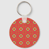 Kerstvakantie Charme Patroon 01 - Sleutelhanger (Achterkant)