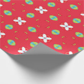 Kerstvakantie Charme Patroon 02 - Cadeaupapier (Hoek)