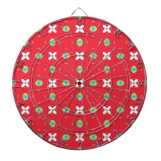 Kerstvakantie Charme Patroon 02 - Dartbord (Voorkant)