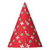 Kerstvakantie Charme Patroon 02 - Feesthoedjes (Achterkant)
