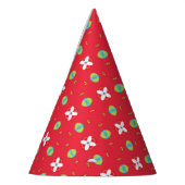 Kerstvakantie Charme Patroon 02 - Feesthoedjes (Links)
