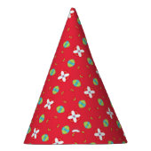Kerstvakantie Charme Patroon 02 - Feesthoedjes (Rechts)