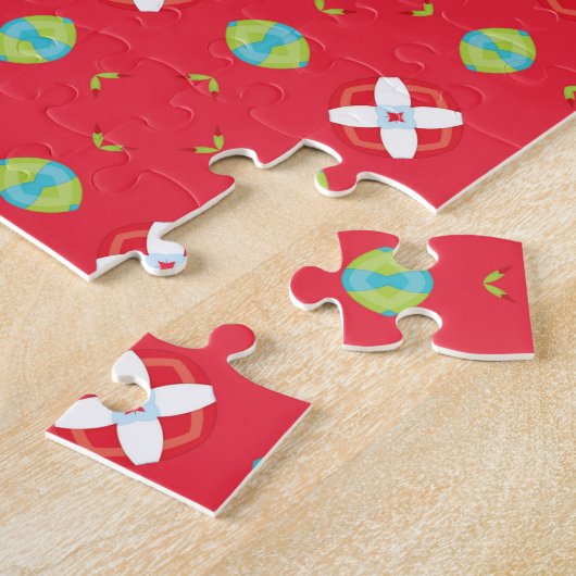 Kerstvakantie Charme Patroon 02 - Legpuzzel (Zijkant)