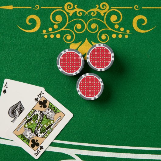 Kerstvakantie Charme Patroon 02 - Poker Chips (Pokertafel (Stack))