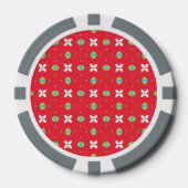 Kerstvakantie Charme Patroon 02 - Poker Chips (Voorkant)