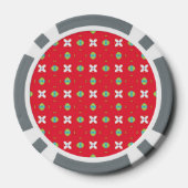 Kerstvakantie Charme Patroon 02 - Poker Chips (Achterkant)