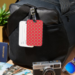 Kerstvakantie Charme Patroon 03 -  Bagagelabel