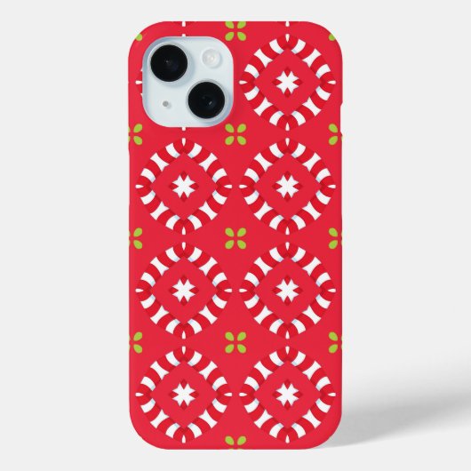 Kerstvakantie Charme Patroon 04 - Case-Mate iPhone Case (Achterkant)