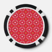 Kerstvakantie Charme Patroon 04 - Poker Chips (Achterkant)