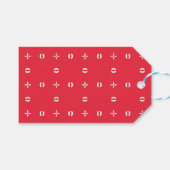 Kerstvakantie Charme Patroon 09 - Cadeaulabel (Voorkant (Horizontaal))