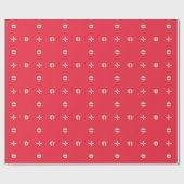 Kerstvakantie Charme Patroon 09 - Cadeaupapier (Vlak)