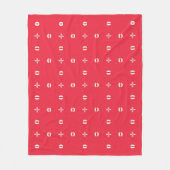 Kerstvakantie Charme Patroon 09 -  Fleece Deken (Voorkant)