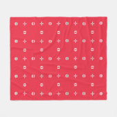 Kerstvakantie Charme Patroon 09 -  Fleece Deken (Voorkant (Horizontaal))