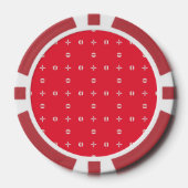 Kerstvakantie Charme Patroon 09 -  Poker Chips (Voorkant)