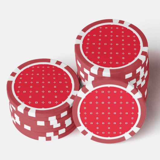 Kerstvakantie Charme Patroon 09 -  Poker Chips (Opstapeling)