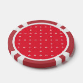 Kerstvakantie Charme Patroon 09 -  Poker Chips (Enkel)