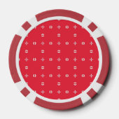 Kerstvakantie Charme Patroon 09 -  Poker Chips (Achterkant)