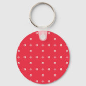 Kerstvakantie Charme Patroon 09 - Sleutelhanger (Voorkant)