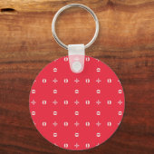 Kerstvakantie Charme Patroon 09 - Sleutelhanger (Voorkant)