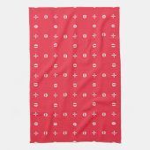 Kerstvakantie Charme Patroon 09 -  Theedoek (Verticaal)