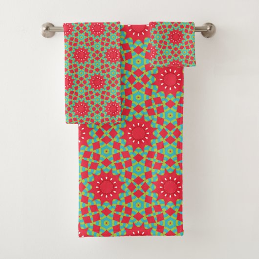 Kerstvakantie Charme Patroon Bad Handdoek (Insitu)