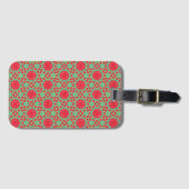 Kerstvakantie Charme Patroon Bagagelabel (Voorkant (horizontaal))