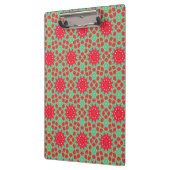 Kerstvakantie Charme Patroon Klembord (Links)