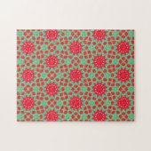 Kerstvakantie Charme Patroon Legpuzzel (Horizontaal)