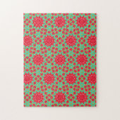 Kerstvakantie Charme Patroon Legpuzzel (Verticaal)