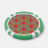 Kerstvakantie Charme Patroon Poker Chips (Enkel)
