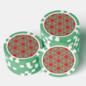 Kerstvakantie Charme Patroon Poker Chips (Opstapeling)