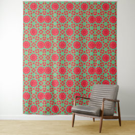 Kerstvakantie Charme Patroon  Wandkleed