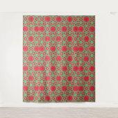 Kerstvakantie Charme Patroon Wandkleed (Voorkant)