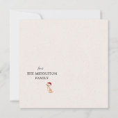 Kerstvakantie Chihuahua hond vrolijke groet (Achterkant)