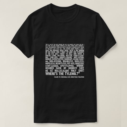 Kerstvakantie Citaat; overwegende dat de Tylenol ( T-shirt (Design voorkant)