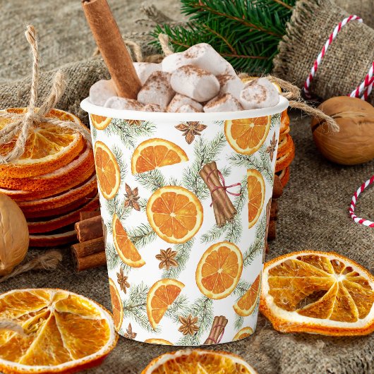 Kerstvakantie Citrus Spice Papieren Bekers