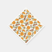 Kerstvakantie Citrus Spice Patroon Servet (Hoek)