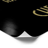 Kerstvakantie Cocktail Drinken Party Uitnodigen Perfect Poster (Hoek)