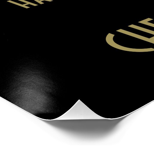 Kerstvakantie Cocktail Drinken Party Uitnodigen Perfect Poster (Hoek)