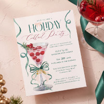 Kerstvakantie Cocktailparty Feestelijke Drank Boog