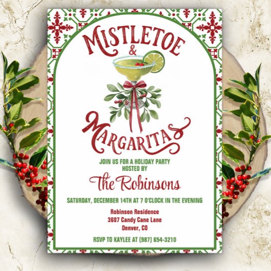 Kerstvakantie Cocktailparty Uitnodiging